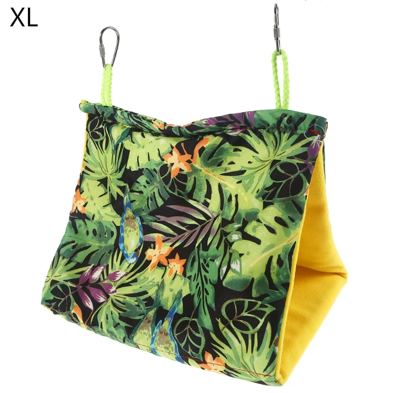 Jaula colgante para Nido Pájaro, carpa para mascotas pequeñas, hamaca para loros, carpa triangular, refugio para periquitos, perca soporte oscilante