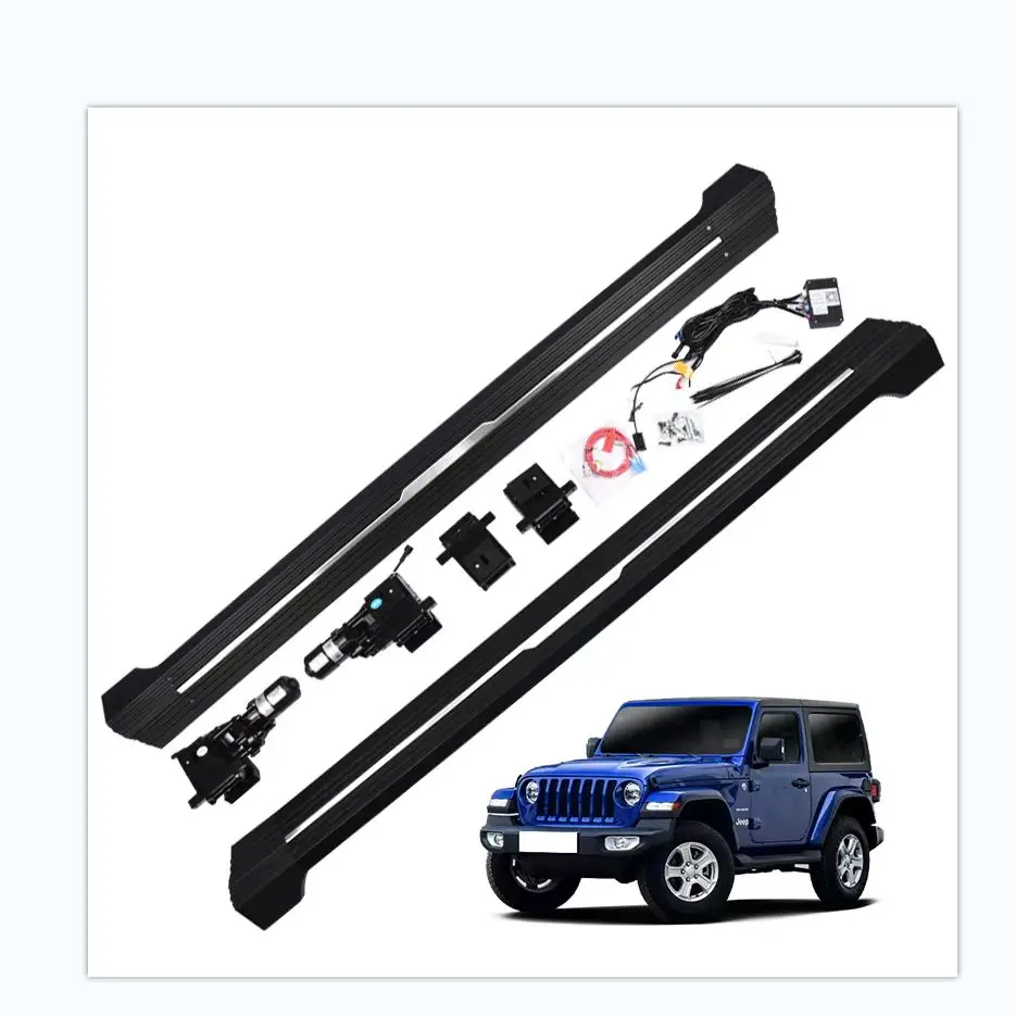 

Waterproof Motor Aluminum Alloy Accessories DEPLOYABLE Powered Step Running Boards For JEEP Wrangler 4 Door Electric Side Step