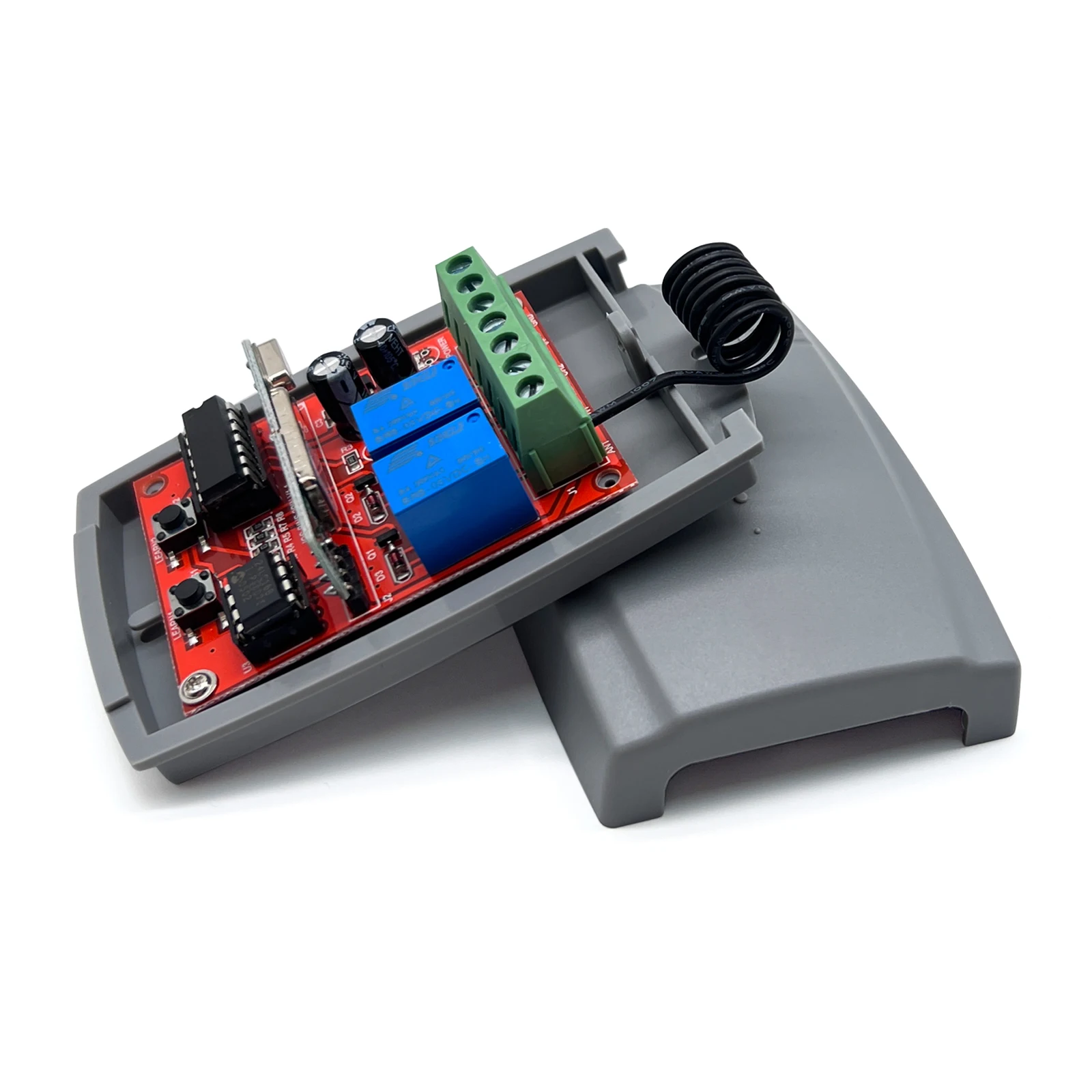 Universal 2 channel Gate Garage Door remote 12-24V DC 433.92mhz Garage command Receiver  Fixed code and Rolling code