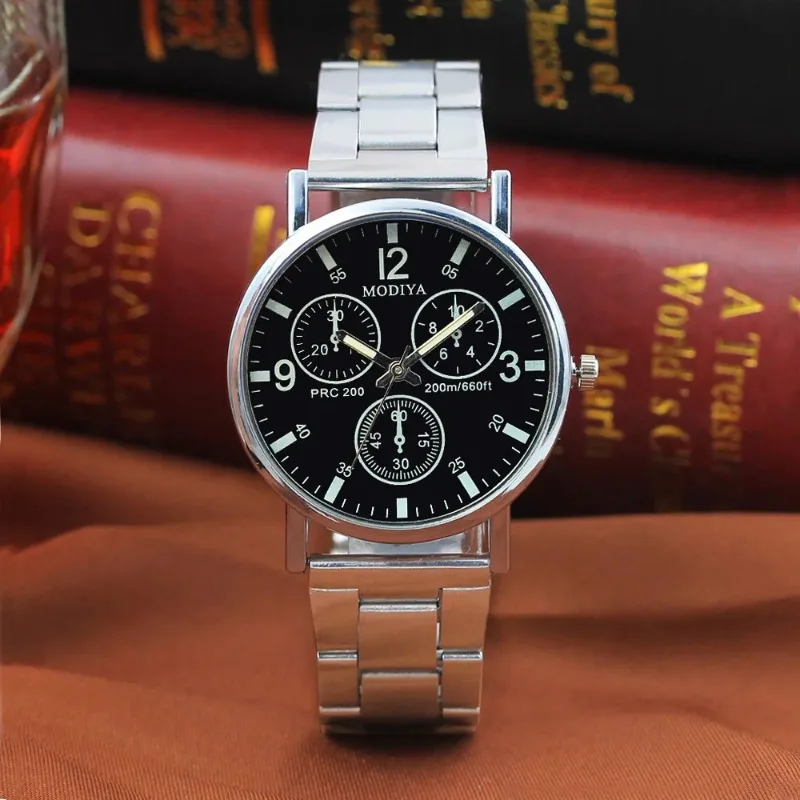 Luxury Quartz Watch for Men Stainless Steel Dial Casual Quartz Wristwatches Bracele Watch Relogio Masculino Часы Мужские