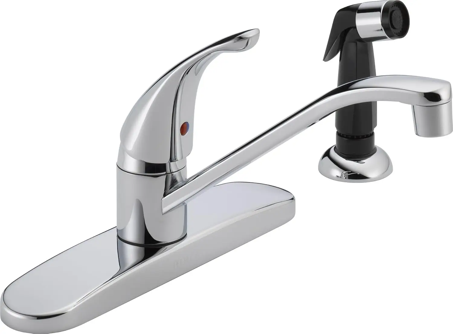 

Single-Handle Kitchen Sink Faucet with Side Sprayer, Chrome Finish, Easy Installation