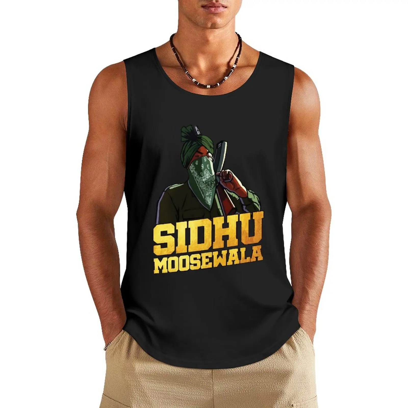 sidhu moose wala Tank Top gym basketball clothing