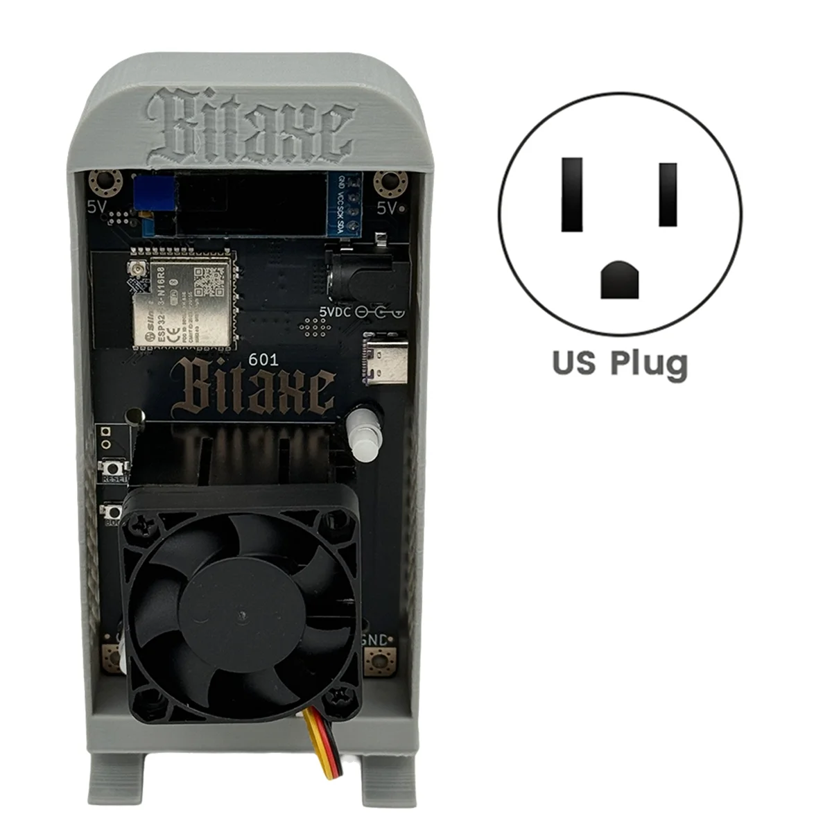 

N33R_Bitaxe Gamma 601 1.2TH/S 18-22W BTC Solo Lottery Miner US Plug