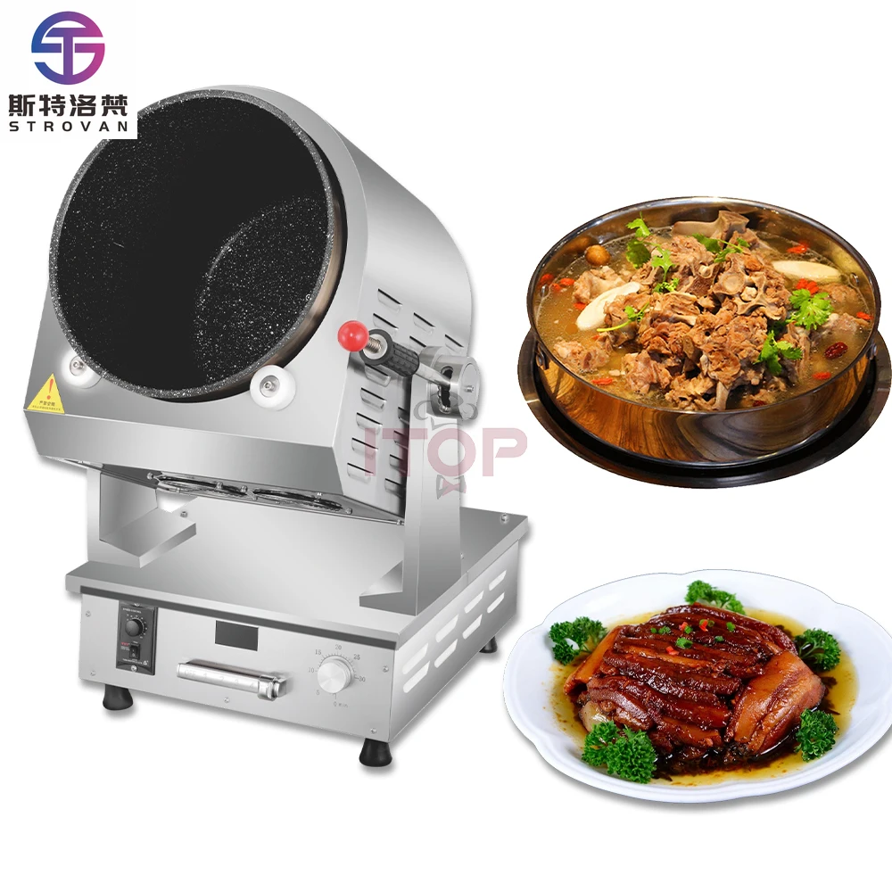 

STLF JW Vegetable Drum Self Cooking Machine Wok Rotating Frying Pan New Trends Restaurant Kitchen Wok Robot Fried Rice Machi
