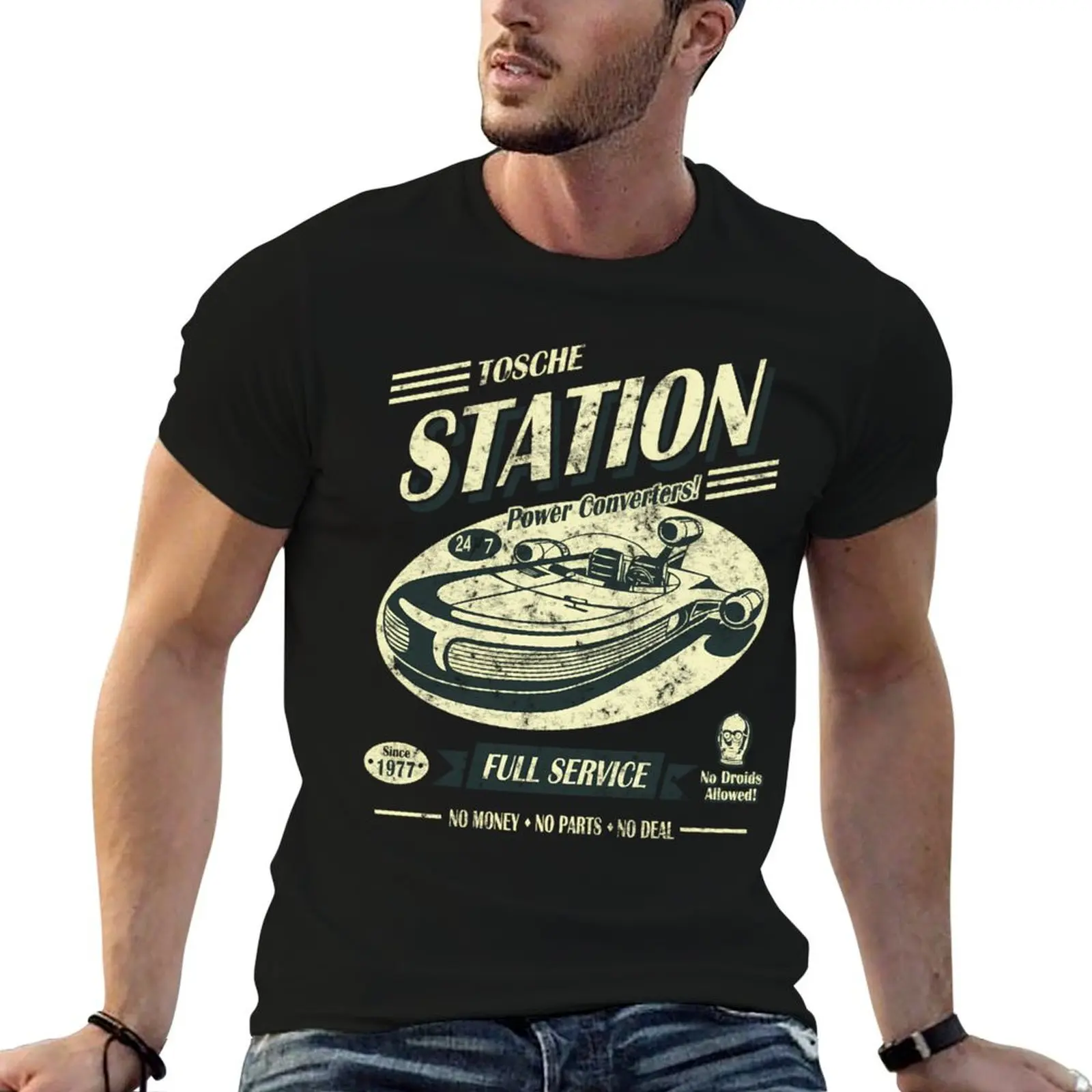 

Tosche Station T-Shirt football t shirt funny shirt cotton mens big and tall t shirts