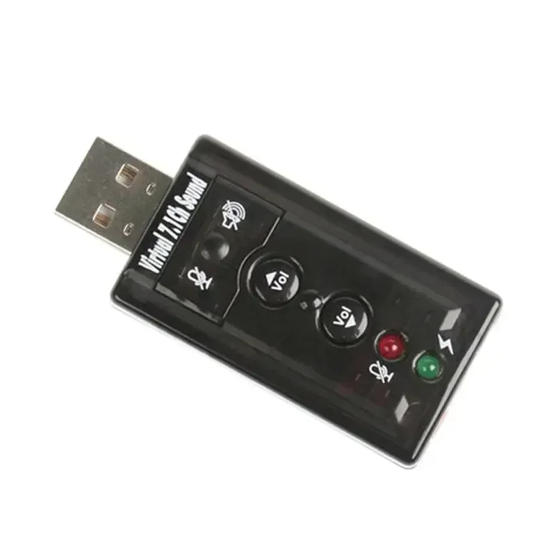 7.1 USB Stereo Audio Adapter External Sound Card for Windows XP/2000/Vista/7 3D USB Audio Adapter for PC and Laptop