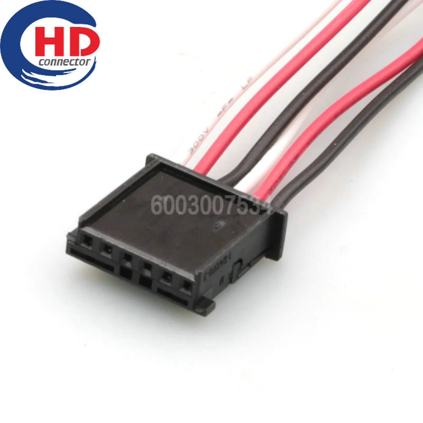6 Pin Automotive Starter Unsealed Female Connector Car Tweeter Audio Motorcycle Electrical Harnesses Socket 1-1241370-3