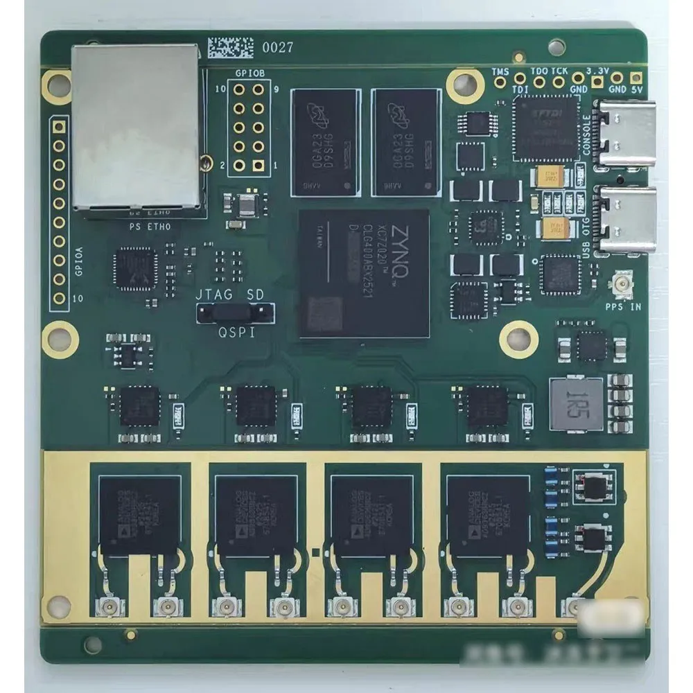 

Плата разработки SDR Wishcolor SDR-1T8R 70МГц-6ГГц, 1TX 8RX, 4 шт. AD9361, 8-канальный фазосинхронный прием