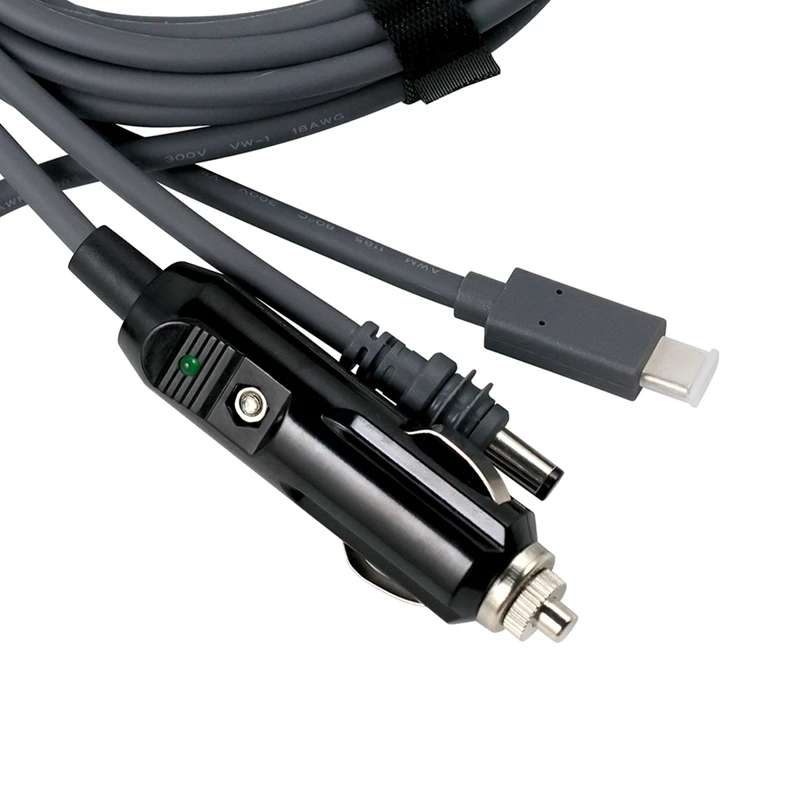 T04C-New 18AWG WIRE For Starlink Mini DC Power Cable TYPE-C Car Charger Power Cable USB Three-In-One Power Supply