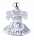 adult pvc lockable dress sissy party