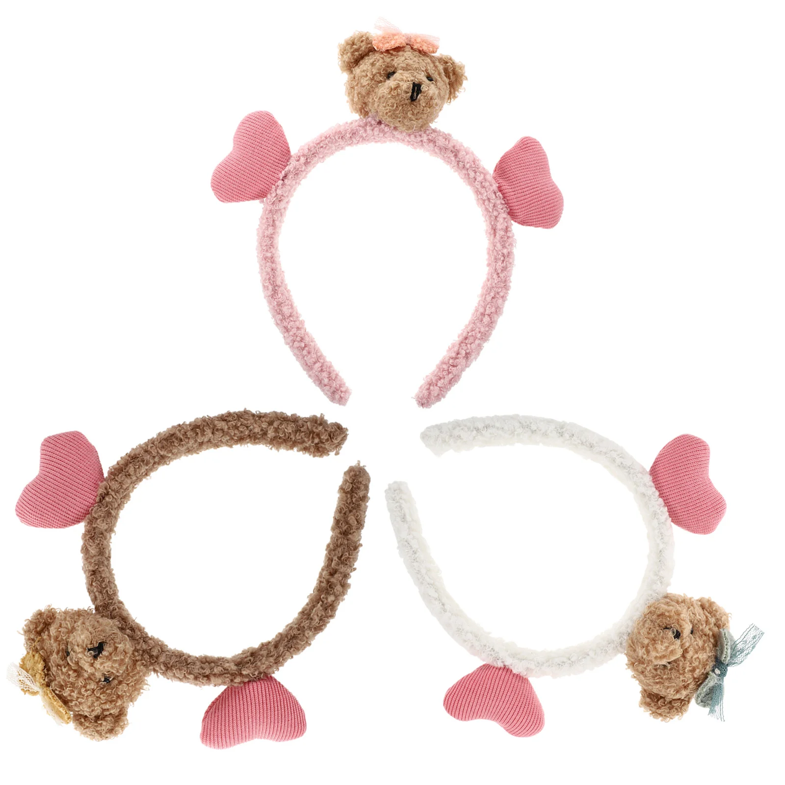 Women Hair Accessories Headband Bear Ears Bands For Party Girls Headwear Plush Fabric Women's