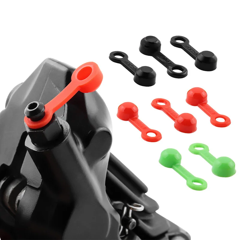 MUQZI 10/30/50pcs Brake Caliper Bleed Caps Bike Hydraulic Brake Caliper Bleeder Nipple Rubber Dust Cover Bicycle Accessories