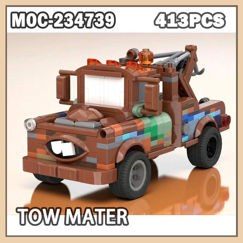 

MOC-234739 Знаменитые строительные блоки для автомобилей, мелкие кусочки, креативные игрушки, подарок на день рождения, аксессуары, креативный набор кирпичей для автомобиля, сделай сам