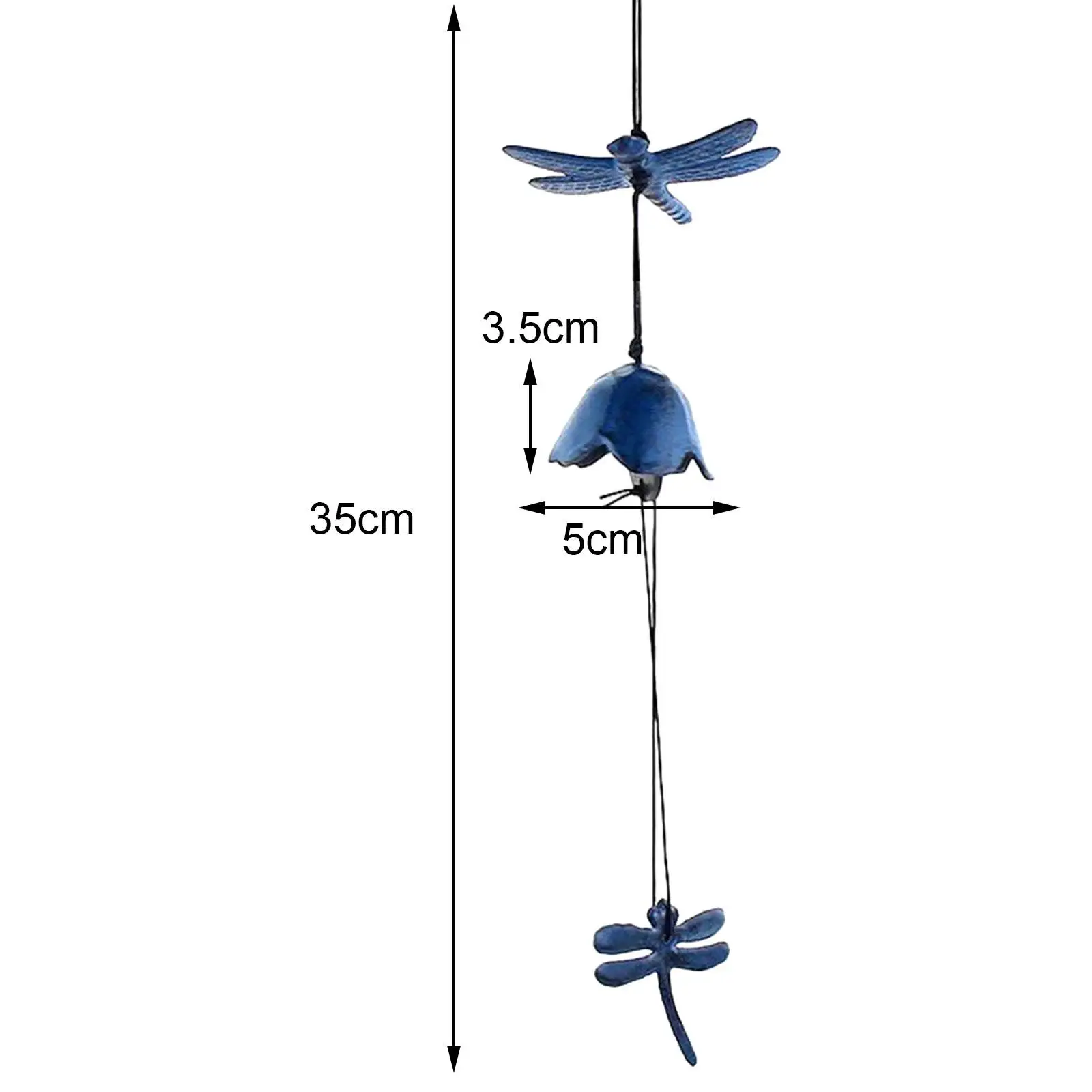 日本のトンボウィンドチャイム、ヴィンテージ鋳鉄、伝統的なウィンドチャイム