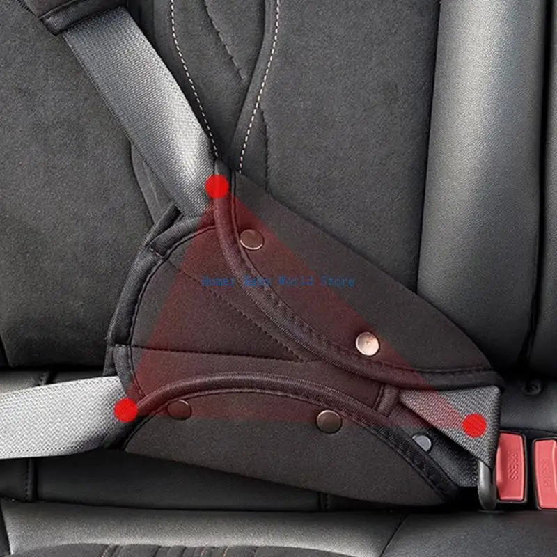 B2QD Children's Safety Belt Cushion Set Comfortable Padding Shoulder & Belly Pad