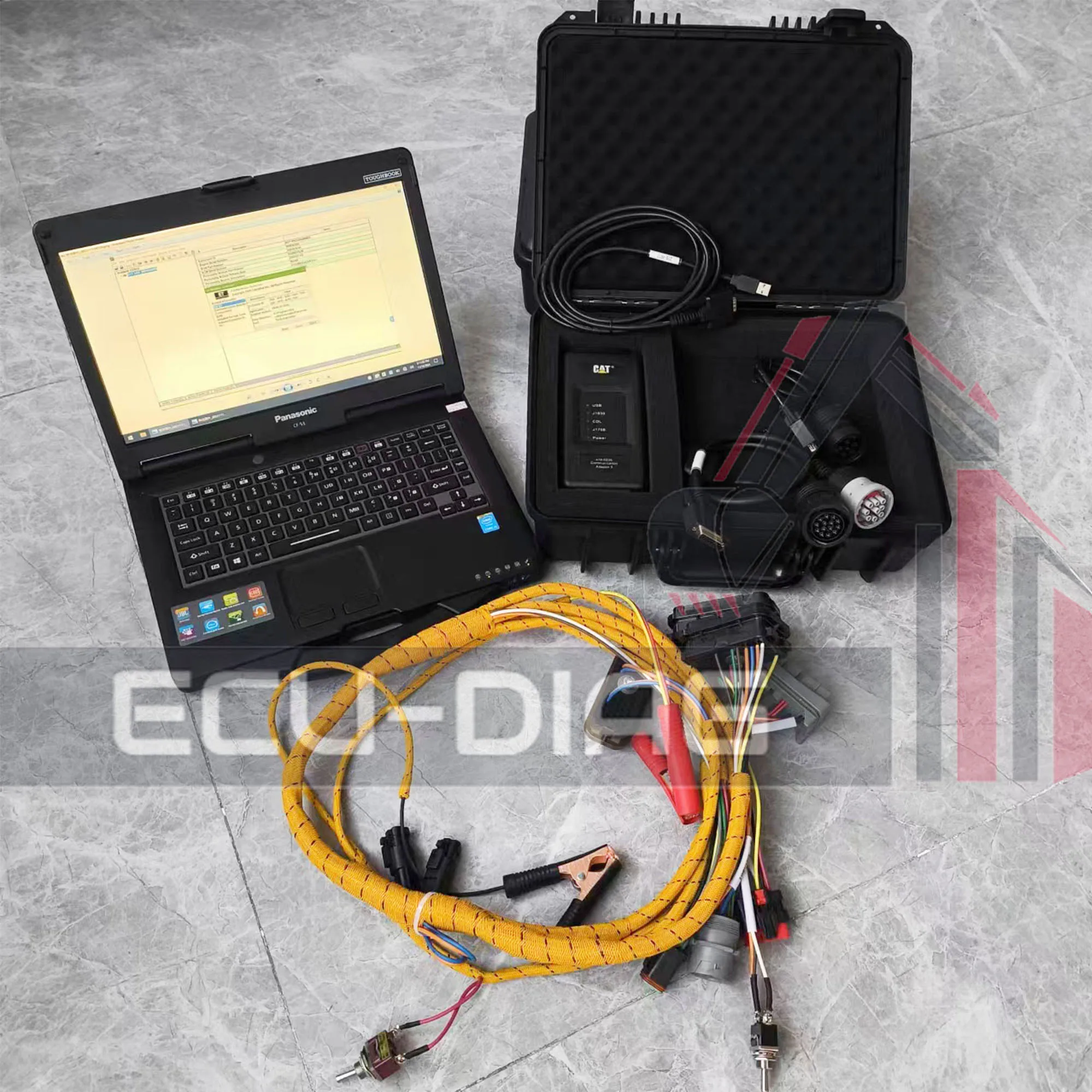 Truck Diagnostic Tool 478-0235 CAT ET4 Laptop Includes 2019C Software Communication Adapter 3 Scanner Includes Programming Cable