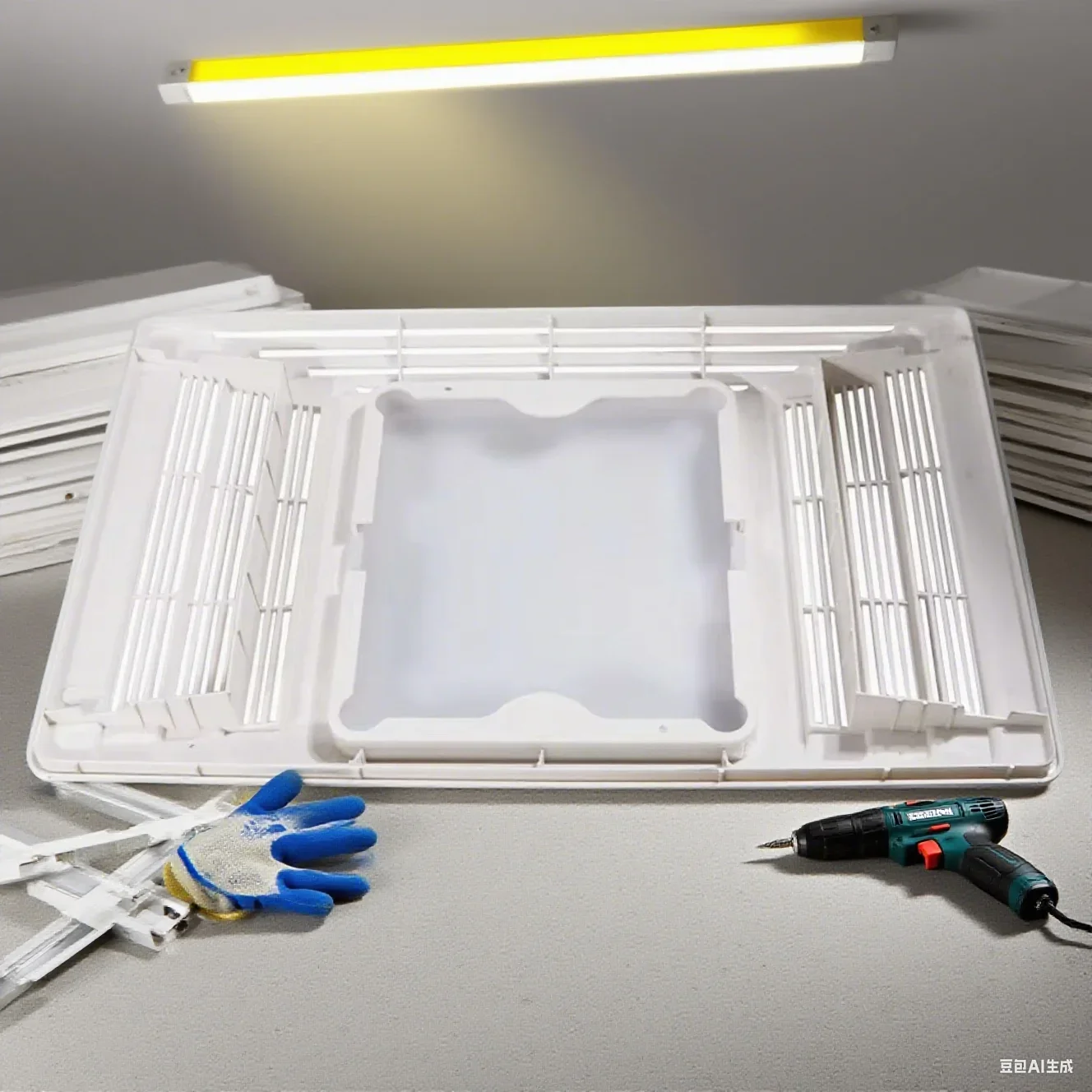 

Bathroom Fan Cover Grille 40.5*27*5cm Fit: The S97013662 Bathroom Fan Cover Grille And Lens Assembly Kit,for Exhaust Fan