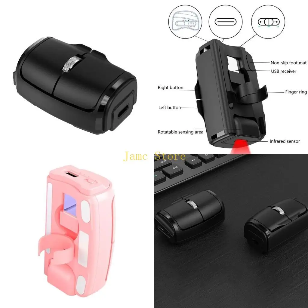 

LX0B Инновационная мышь с пальцем, беспроводная оптическая 2,4G для портативных ПК, игровая оптическая мышь