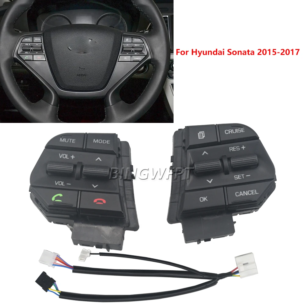 

Многофункциональная кнопка на руле: музыка, Bluetooth, управление телефоном, кнопка круиз-контроля для Hyundai Sonata 2014-2017, 96700C1510