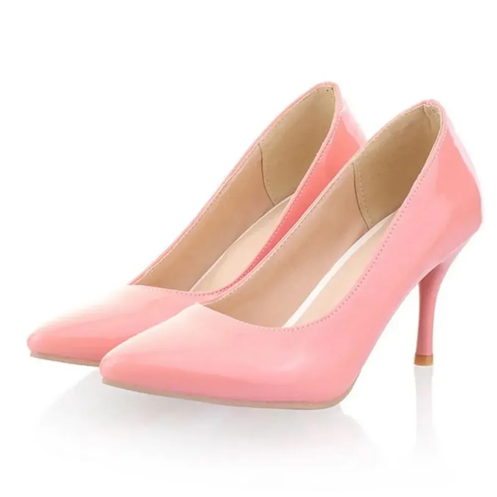 Plus Big Size 32-50 Shoes Woman 2017 New Arrival Wedding Ladies High Heel Fashion Sweet Dress Pointed Toe Women Pumps A-3