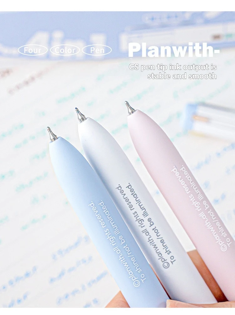 1 x Gelstift, mehrfarbiger Stift mit hohem ästhetischem Wert und mehreren Farben in einem, neutralem Stift, spezieller Markierungsstift für Notizen – Detail 15