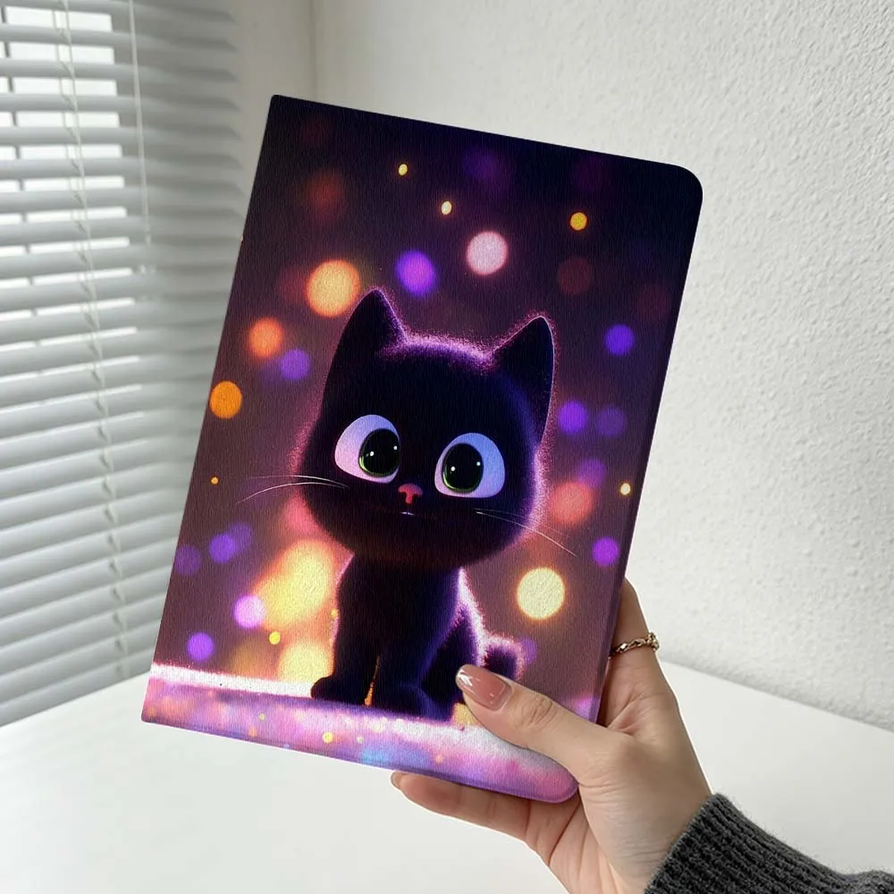 Sparkly Cat Pattern Cover For Xiaomi Redmi Mi Pad 8 7 6 5 4 2 SE K Pro Max Ultra Poco Pad Soft Inch Tablet Case