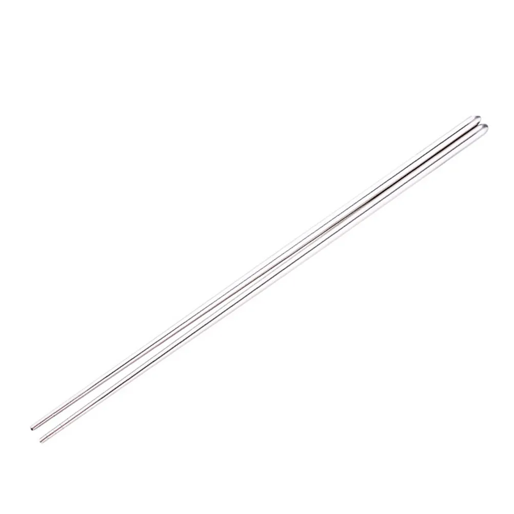Extra Long Stainless Steel Chopsticks 36 cm – Non-Absorbent Grooved for Hot Pot, Deep Frying & Cooking