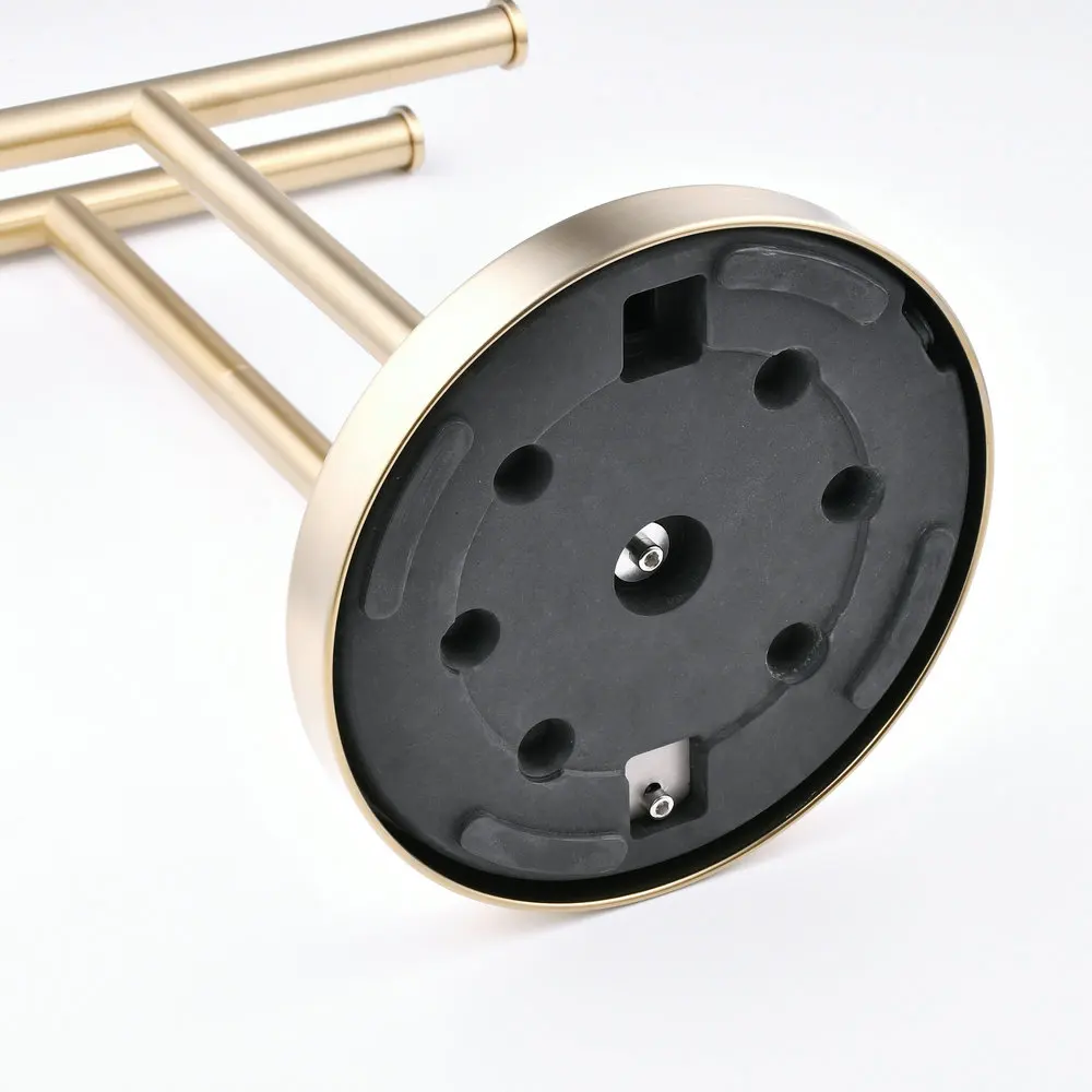 Modern Hand Towel Stand For Bathroom, Kitchen Or Vanity Hand Towel Holder, Free Standing Brushed Gold Countertop Rack