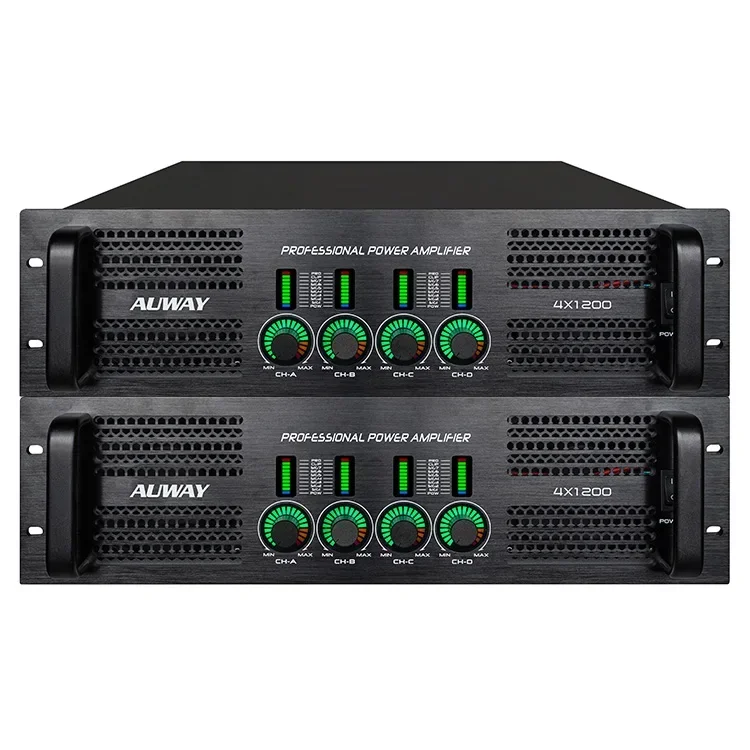 

Popular Hot sell Amplifier Audio 41100 Class H 3U 4 Channel Digital Stereo power amplifier professional Audio 1100w high power