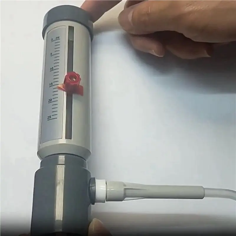 M11K-10X Lab Bottle Top Dispenser Economic Semi-Automatic Liquid Dispenser Sleeve Type 5-25 Ml Adjustable Liquid Adder