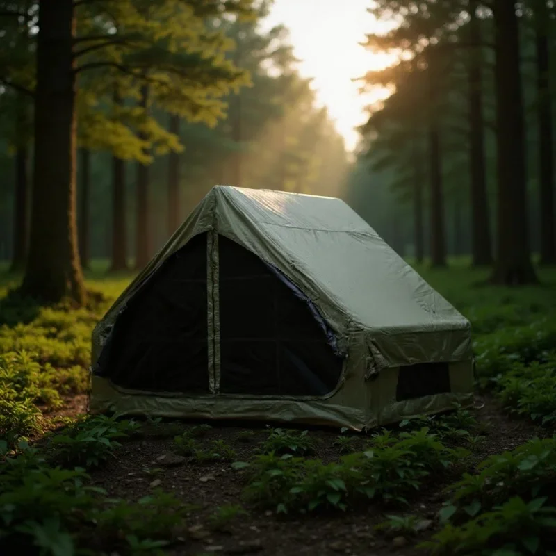 Lightweight inflatable tent outdoor shade sun protection camping rainstorm protection hut automatic camping