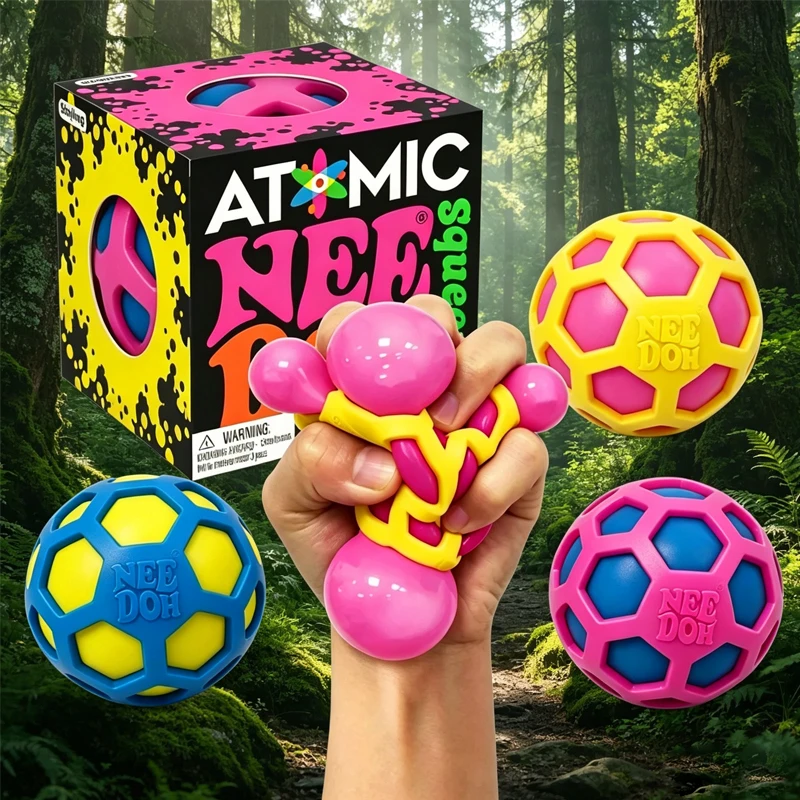 

NeeDoh Squishy Schylling Atomic Stress Relief Ball Squishies Toy Blind Box Adult Party Gift Tool Stress Relief Toy Fidget Toy