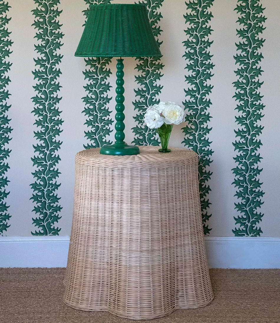 Design vintage natural feito à mão rattan ondulado mesa de centro para móveis para casa mais vendido para sala de estar item