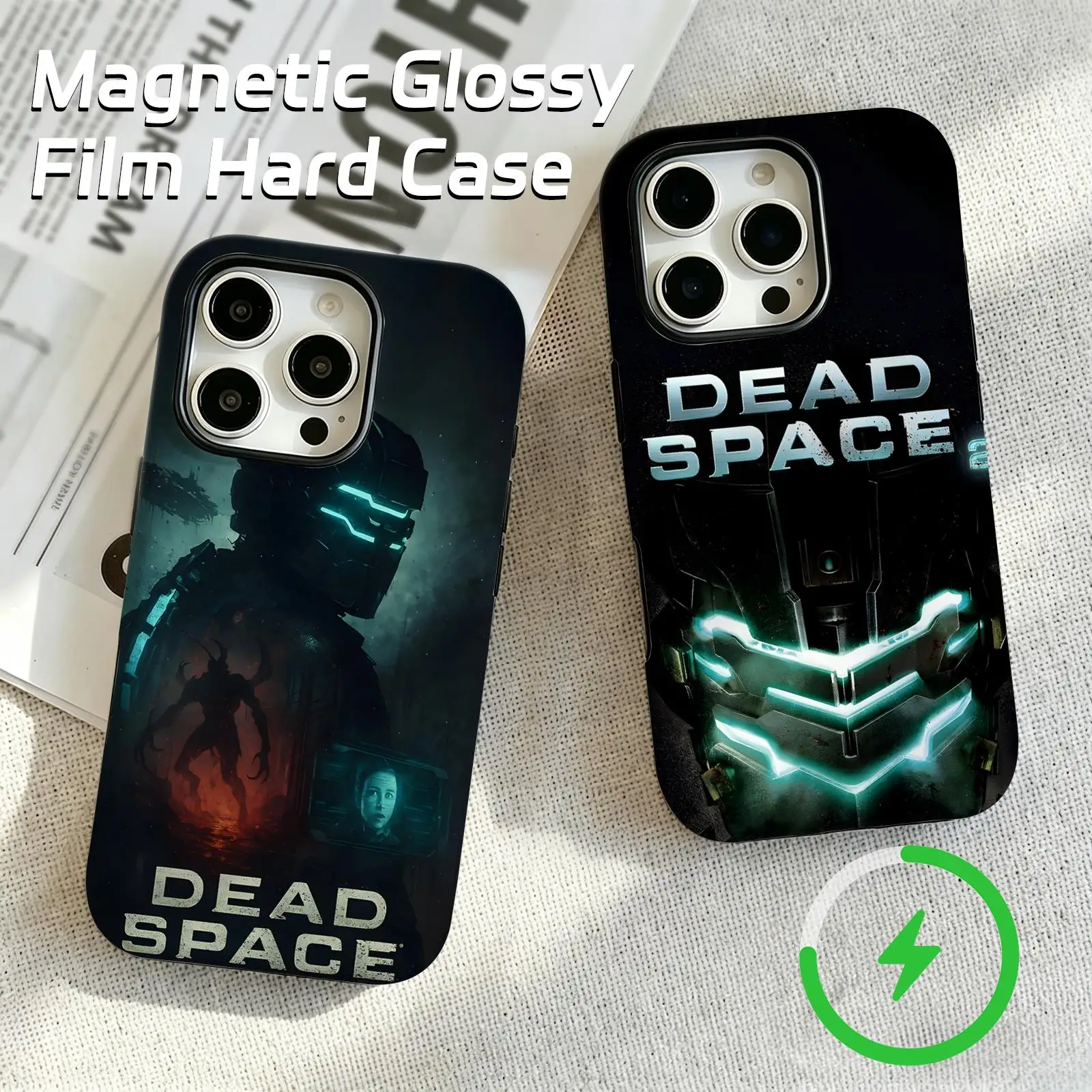 hot game Dead Space  Phone Case For iPhone17 16 16e 15 14 13 12Plus Pro Max Glossy Magnetic Film Case