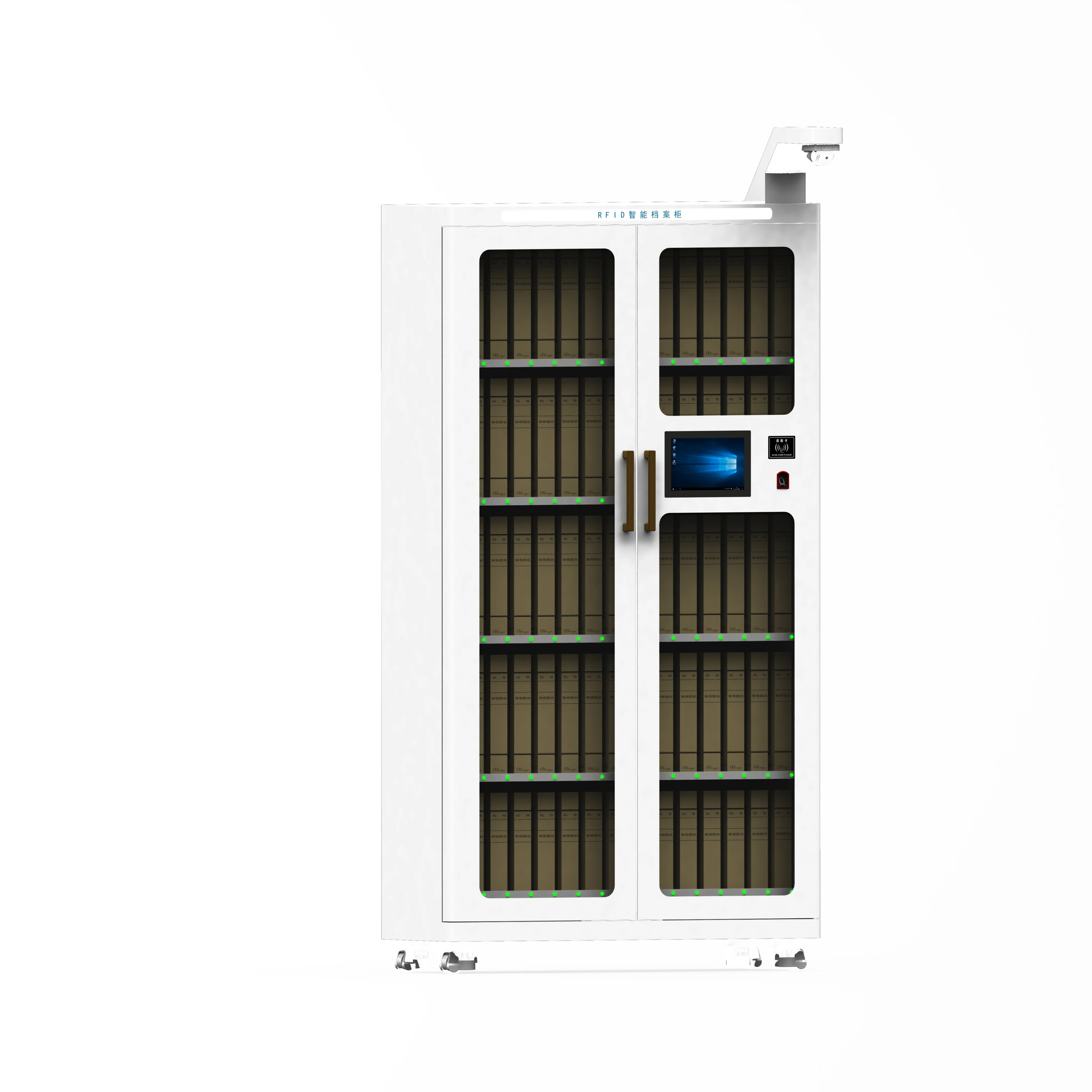 Scaffale/biblioteca intelligente RFID con display a LED Inventario rapido per libri Autoservizi Precipitazione/ritorno