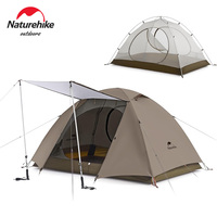 Naturehike Cloud River 2 3 Person Tent Double Layer Waterproof Camping Tents Ultralight Outdoor Large Vestibule Sun Shelter Tent