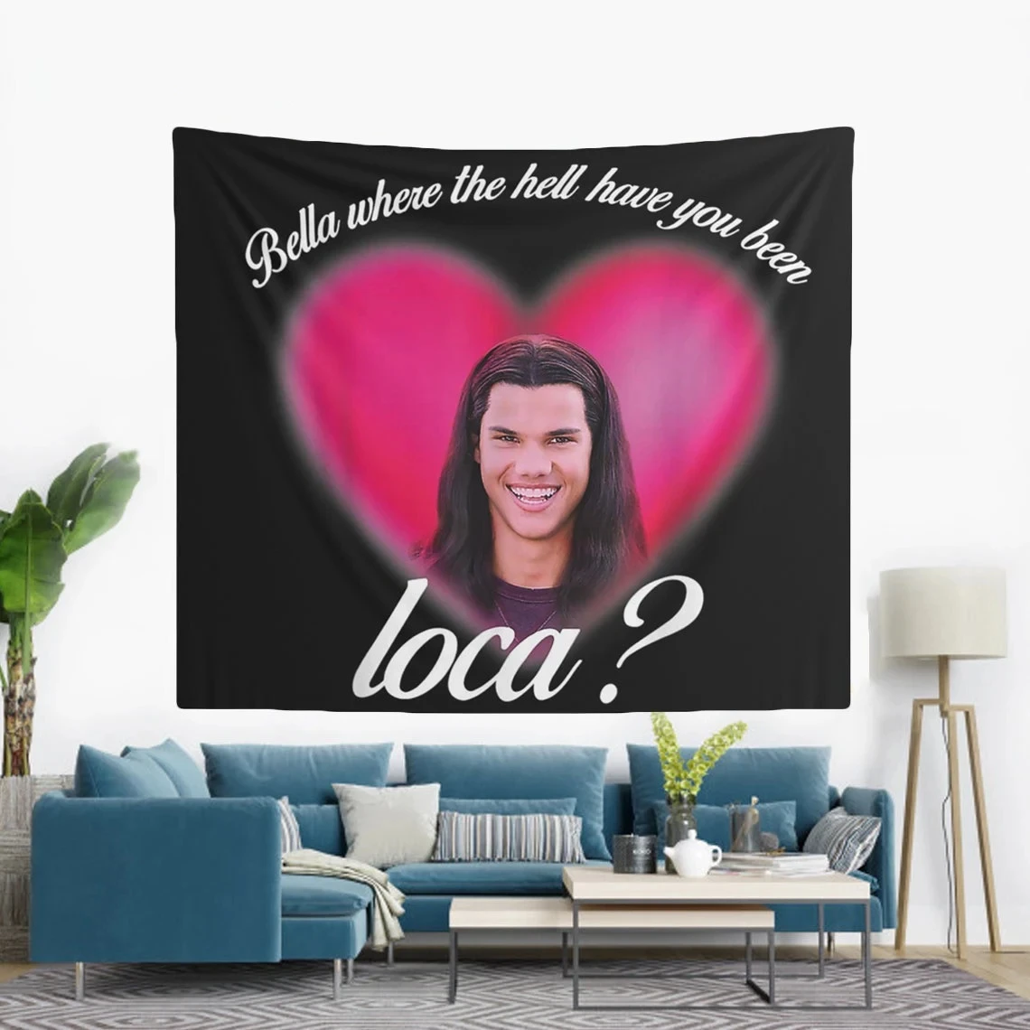 أحب بيلا الوردية حيث الجحيم لقد كنت نسيج لوكا، علم بيلا لوكا المضحك، نسيج المشجعين الأسود بيلا جاكوب #4