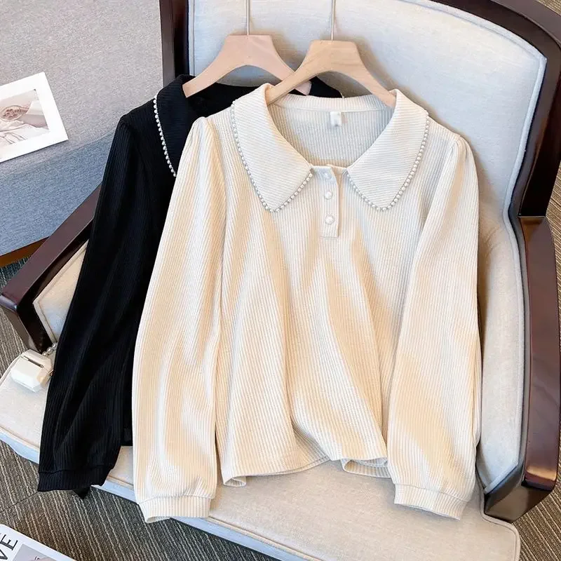 

T-Shirt Spring Autumn New Basic Top Plus Size Women's Long Sleeve