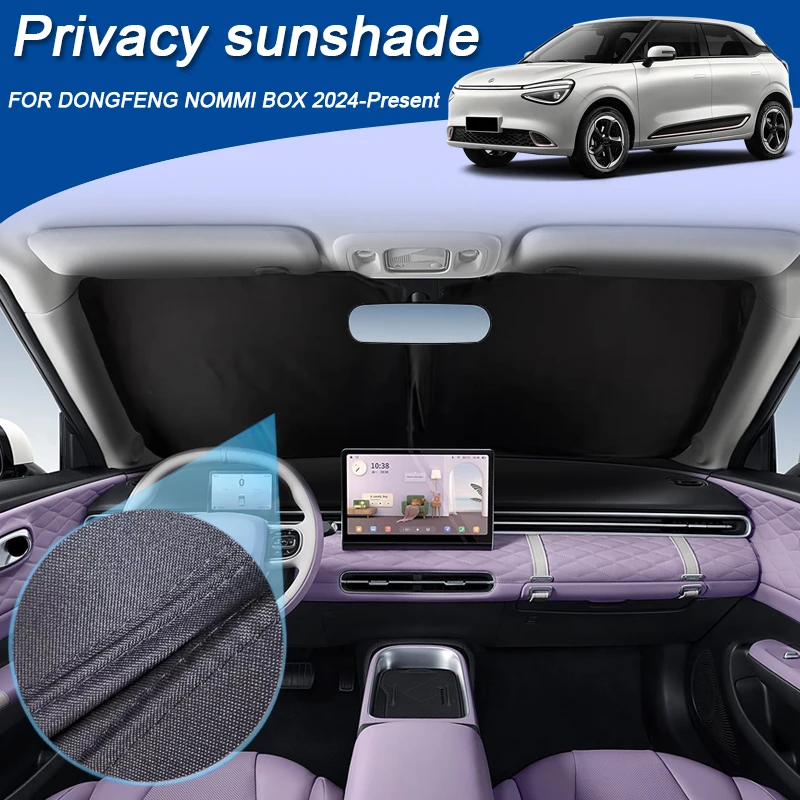 

Car Black Window Privacy Sunshade For DONGFENG NOMMI BOX 2024-2026 Auto Anti-UV Heat Insulation Protect Cover Interior Accessory