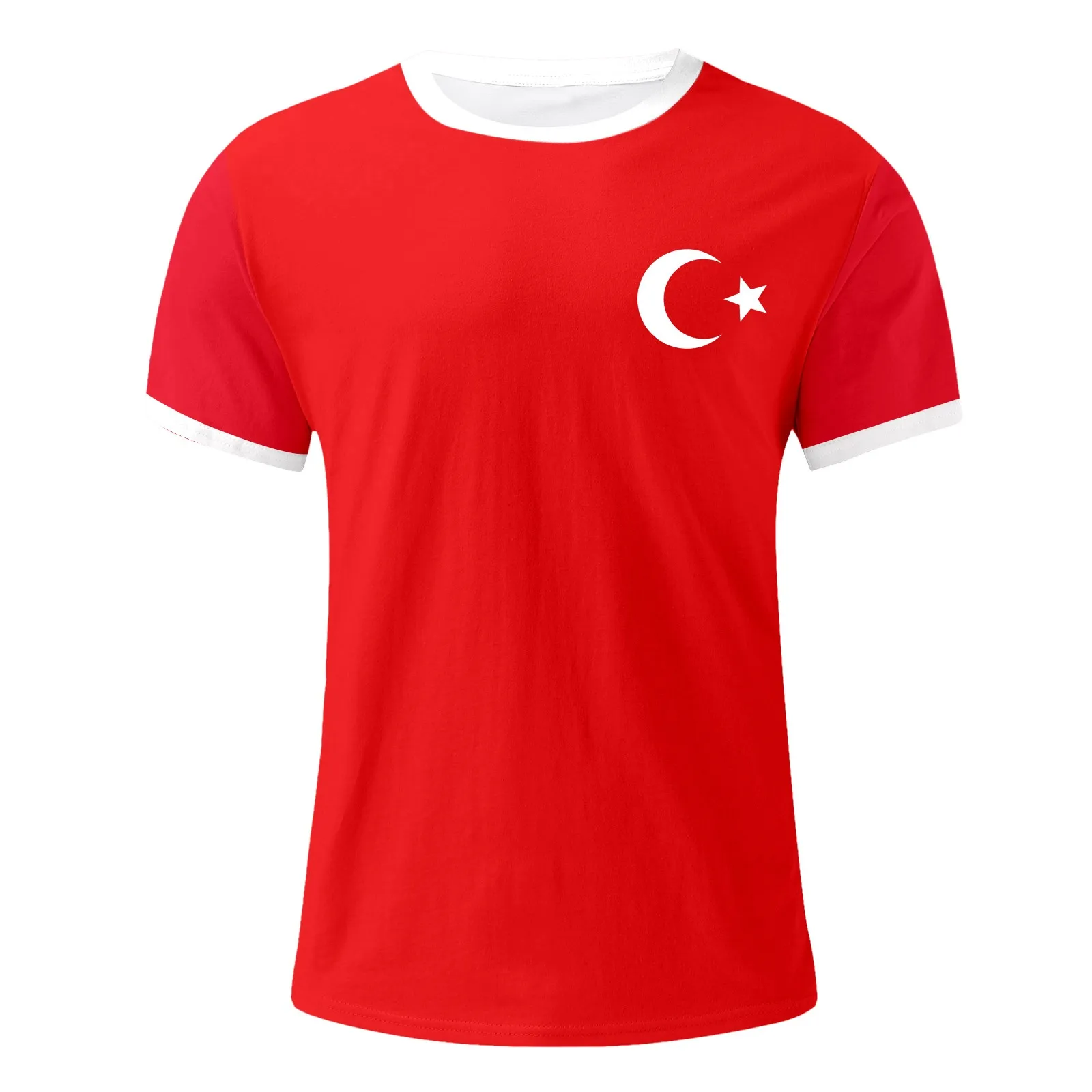 Male T Shirt Print Turkey Theme T-Shirts Casual Crewneck Short Sleeve T Shirts for Men 2024 New Summer Trend Loose Tee Tops