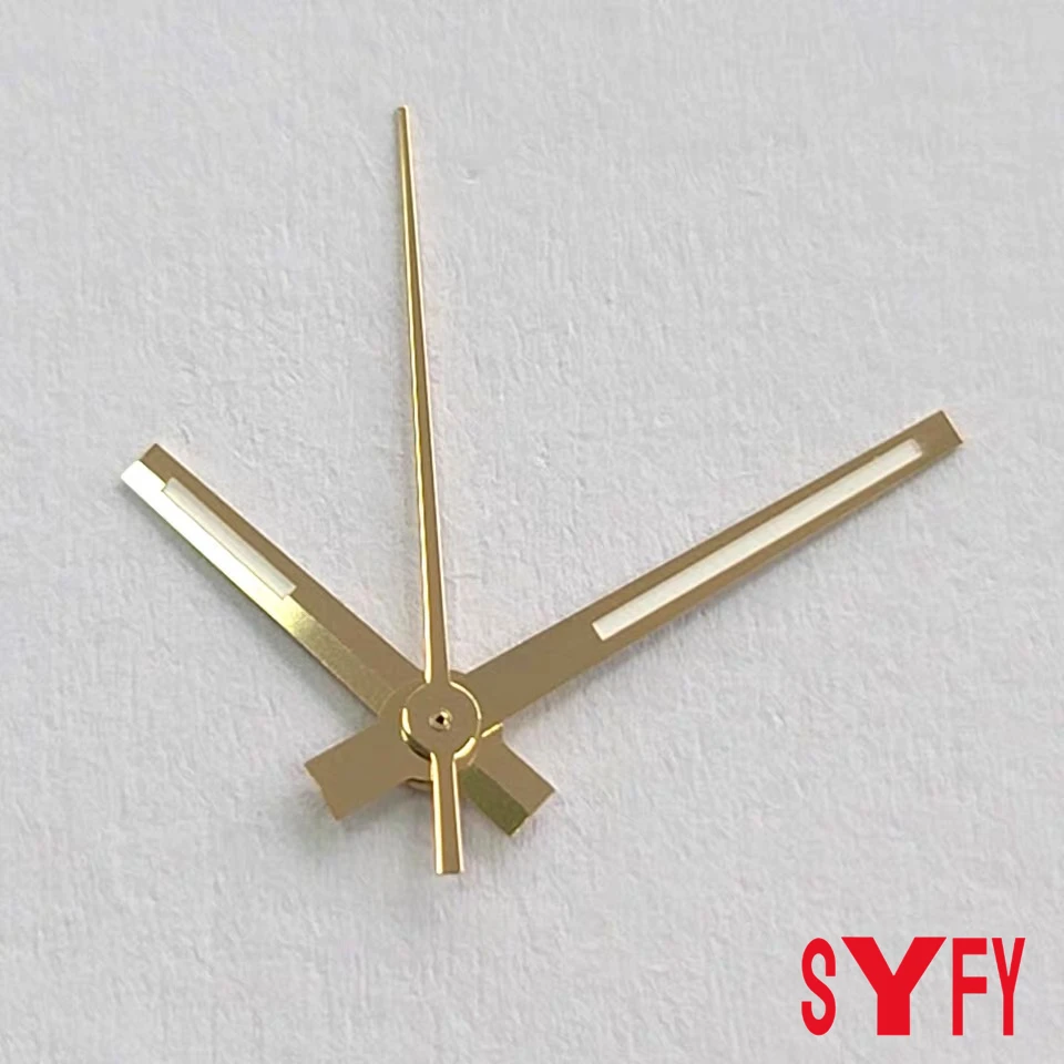 Verde luminoso nh35 mãos ouro prata rosa ouro relógio mãos adequadas nh35/nh36/4r/7s movimento relógios ponteiros log relógio agulhas