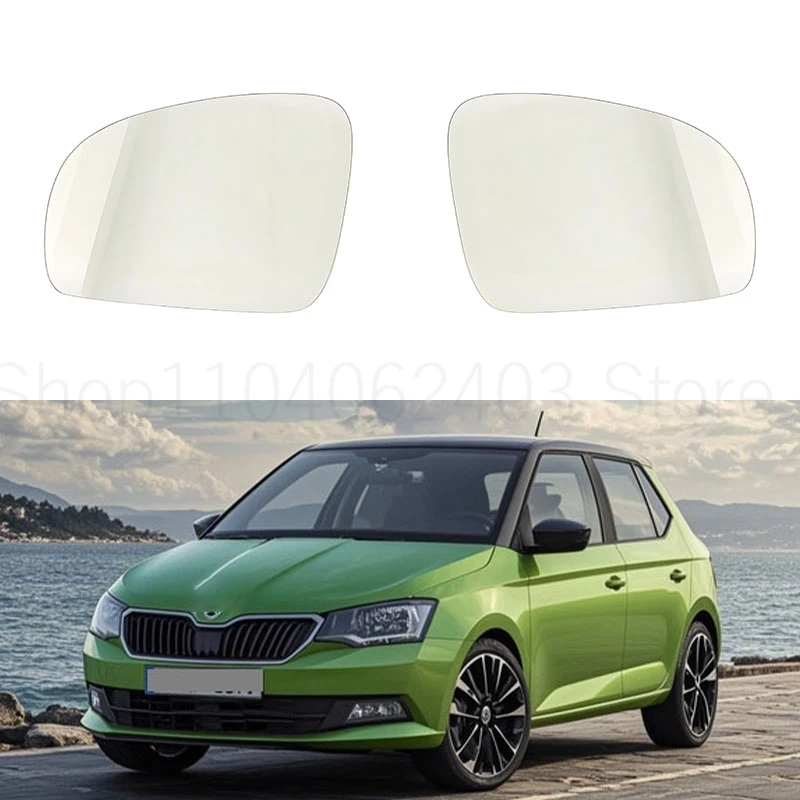 

Heated Auto side mirror glass for Skoda Fabia 2008-2014 replace left right door wing