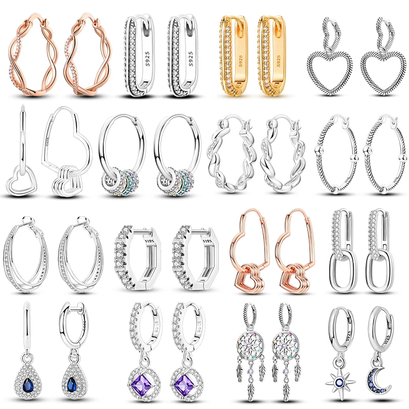 925 الفضة القلب تشيكوسلوفاكيا مكعب الزركون جولة ديزي زهرة الثلاثي وأقراط للنساء الفضة 925 الأصلي مجوهرات الأزياء 2024 #1