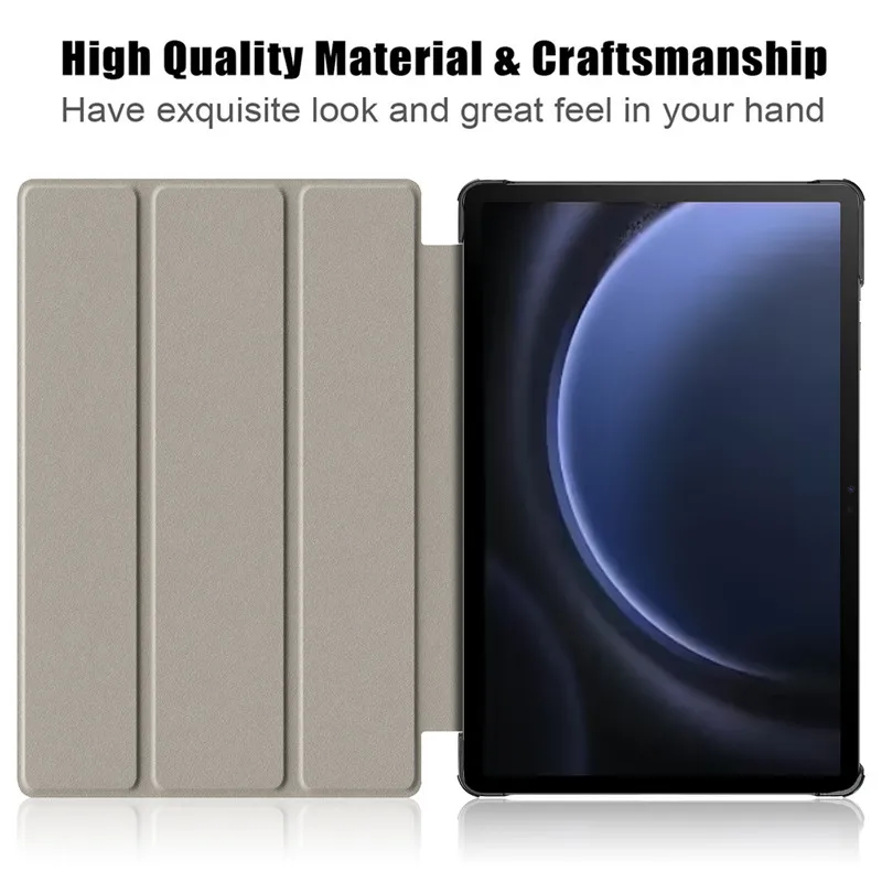 Etui na Samsung Tab S10 Lite 10.9 cala, skórzane, malowane, składane, twarde, inteligentne etui na Coque Galaxy Tab S10 Lite, model sm-x400 x406b — zdjęcie produktu 5