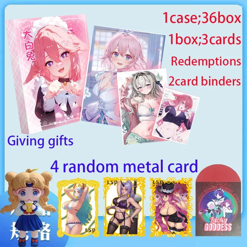 

Белый кролик Waifu Yamato Boa Robin Bikini Booster Box CCG ACG TCG Подарок для хобби