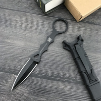 BM 176 Mini Outdoor Fixed Knife 440C Blade EDC Hunting Cutting Survival Knives Hiking Camping Multifunctional Tools with Sheath
