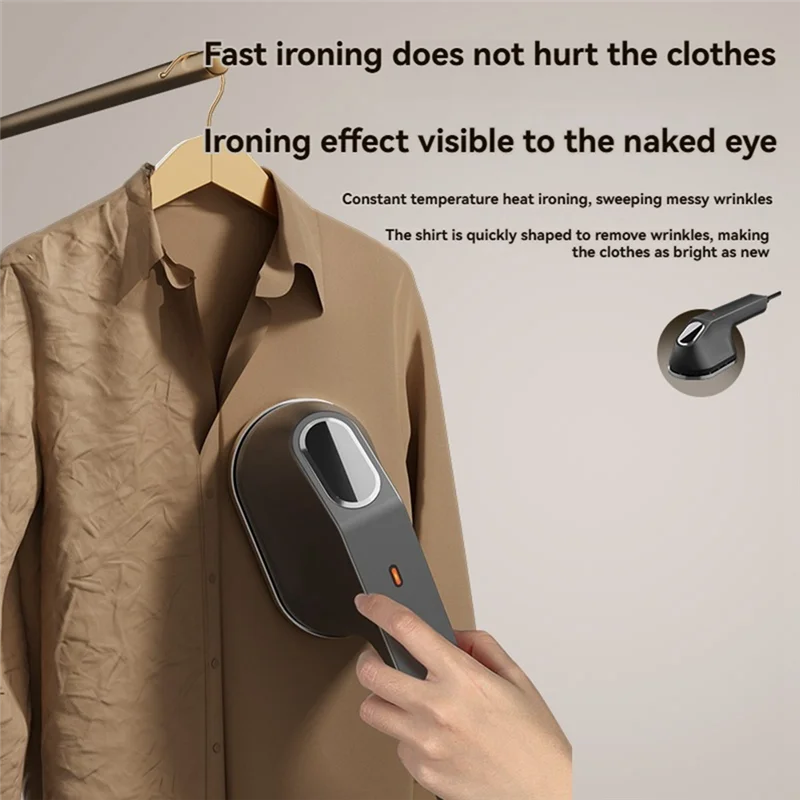 A76G-Garment Steamer Portable Steam Iron For Clothes   Handheld Mini Vertical Ironing For Home Travel Wet Dry Ironing  US Plug-B