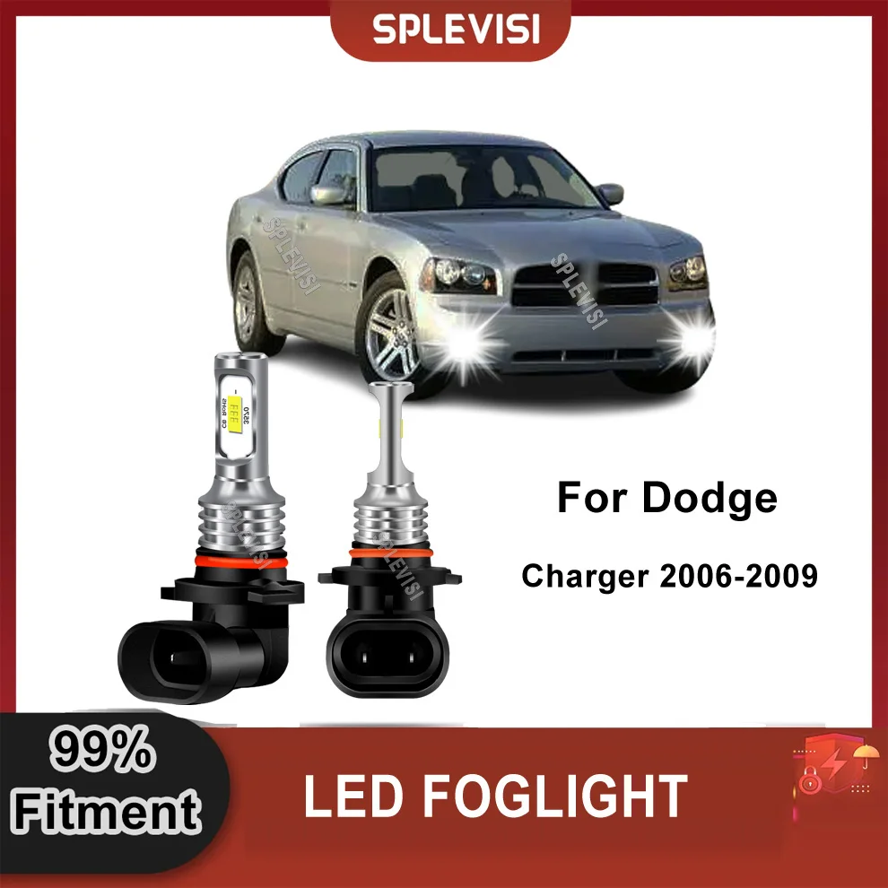 

2X H10 9145 автомобильные фотолампы, противотуманные лампы, 6000K, белые для Dodge Charger 2006-2009 Durango 2007-2009 Dakota 2005-2009
