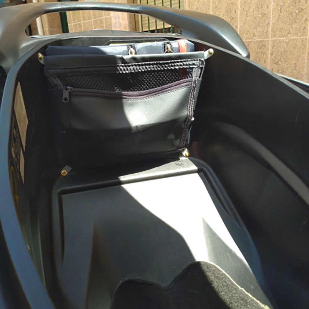 Motorcycle Accessories Under Seat Storage Bag Leather Tool Organizer Bag For YAMAHA FORCE155 FORCE 2.0 SMAX155 FORCE SMAX 155