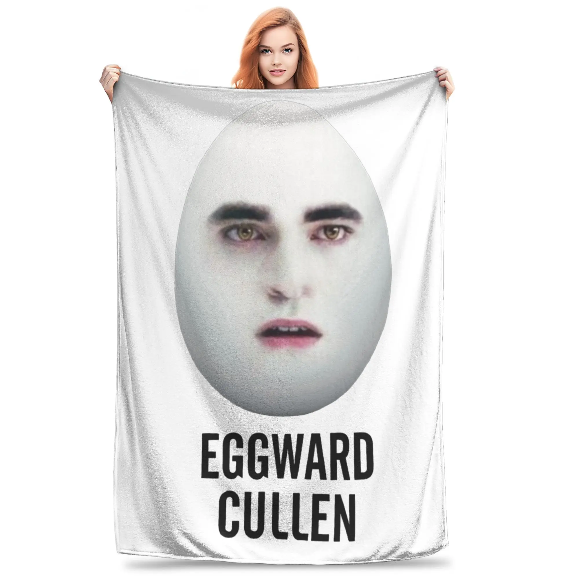 

Eggward Cullen Plush Blankets Edward Cullen Customized Throw Blankets for Sofa Bedding Lounge 150*125cm Bedspread,